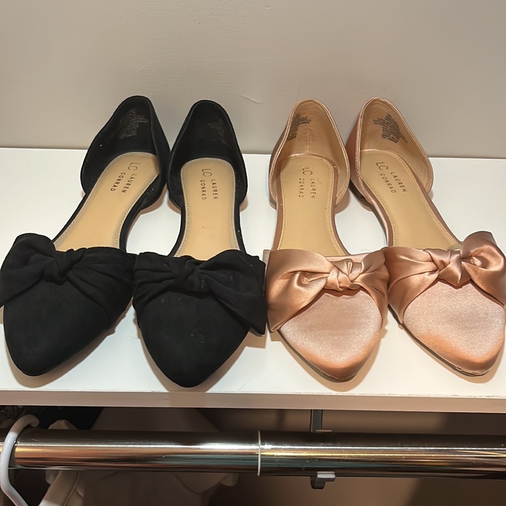 Lauren Conrad Bow Flats (Price=1 Pair or Bundle Both for Discount)